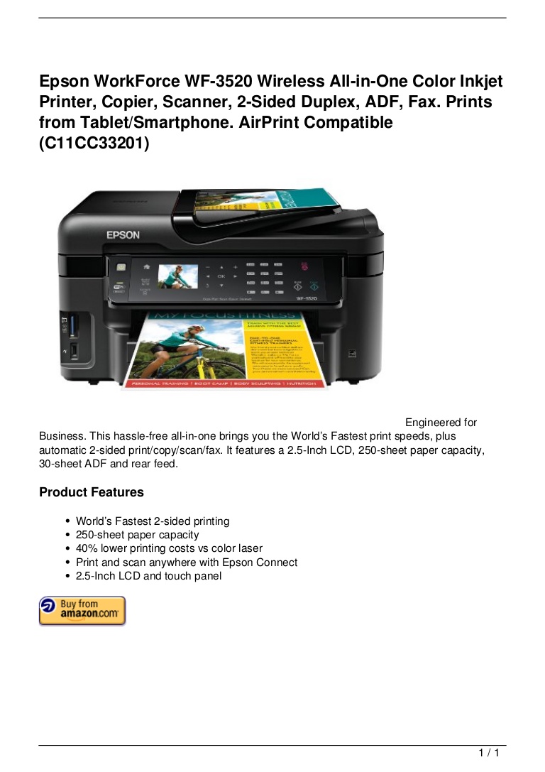 Epson Wf 3520 Printer User Manual